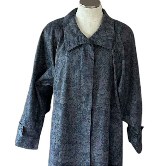 Vintage London Fog Trench Lined Long Coat Size 16 Regular - Picture 1 of 10